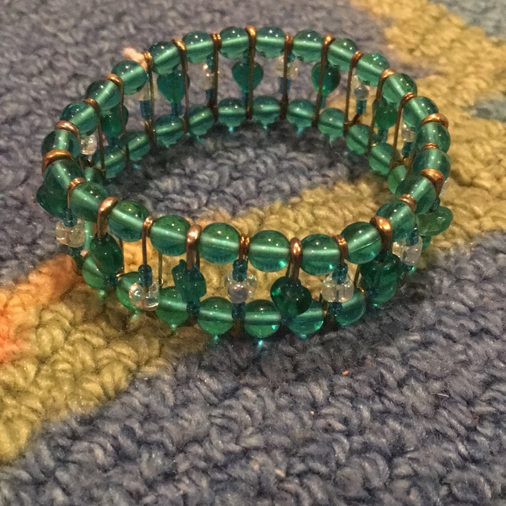 Green Beaded Bracelet